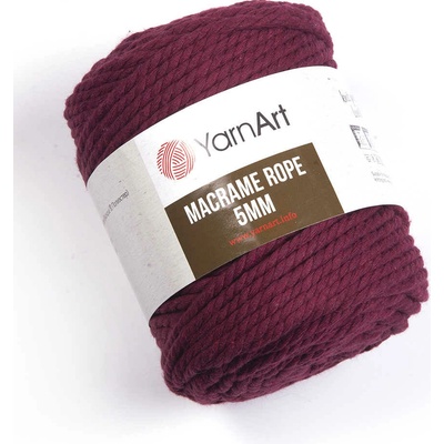Yarn Art Macrame Rope 5 mm 781 bordó