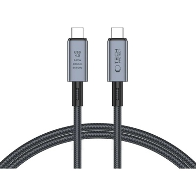 Tech-Protect YJ-048 USB-C 4.0 8K 40Gb/s PD240W 1m šedý