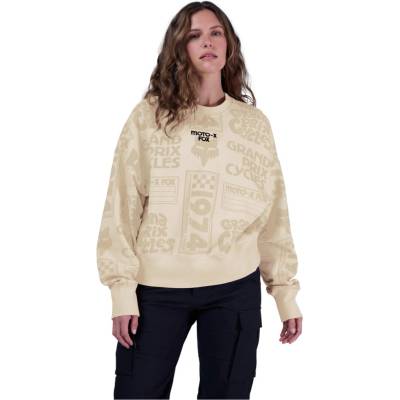 Fox W Circa 74 Oversized Flc Crew Off White