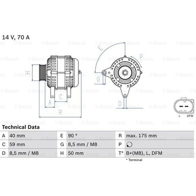 Alternátor BOSCH 0 986 041 910