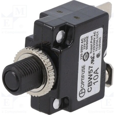 OPTIFUSE CBW57-EL4-10A Pojistka: tepelná; 10A; Imax: 1kA; 125V,250V; 32VDC,50VDC