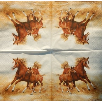 Maki servítky Kůň a hříbě 33x33cm