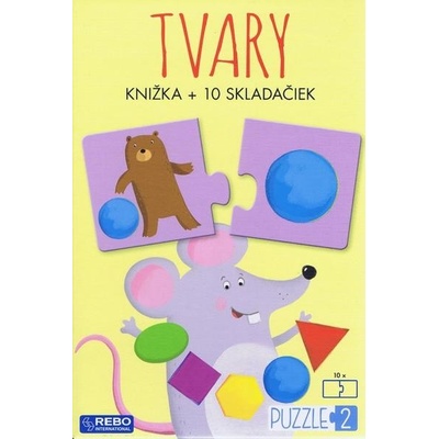 Tvary - knižka + 10 skladačiek - Gaule Matteo