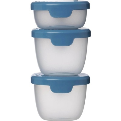 B.Box Sada krabiček Snack tubs 3 ks modré