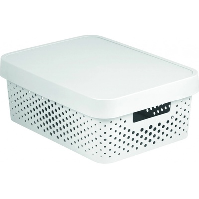 CURVER - Box úložný s víkem 11 l bílý