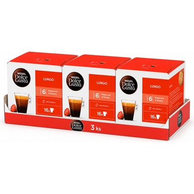 Nescafé Kapsle Dolce Gusto Lungo 3 x 16 ks