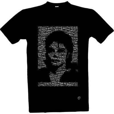 Tričko s potiskem Michael Jackson songs pánské černá