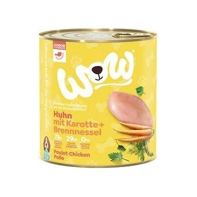 WOW Dog Junior kuracie s mrkvou 800 g