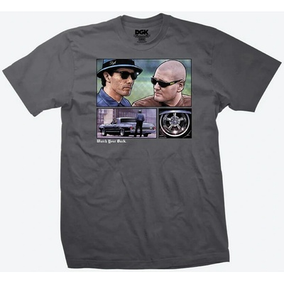 DGK tričko Watch your Back Tee Charcoal