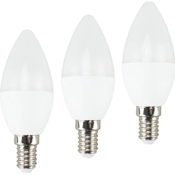 Solight žárovka LED E14 6W teplá bílá ECOLUX WZ431-3 3ks