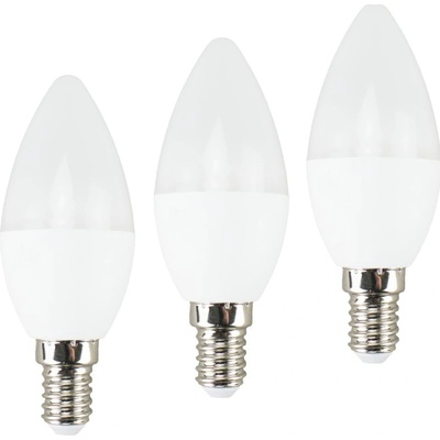 Solight žárovka LED E14 6W teplá bílá ECOLUX WZ431-3 3ks