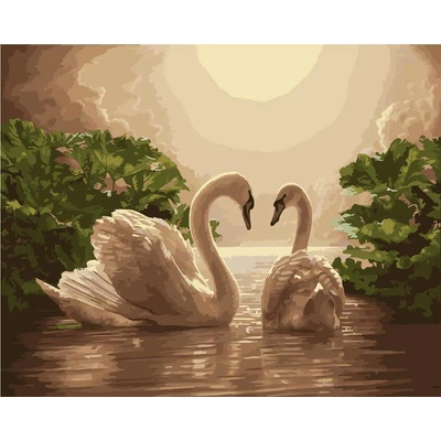 Norimpex - Puzzle Diamant painting: Swan song 30x40cm - 1 - 39 piese