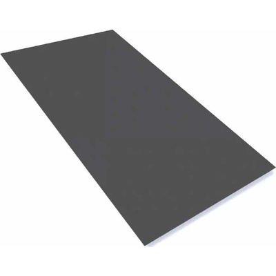 Tabule plechu 2000x1000x0.6mm Al hliníkový lakovaný RAL 7016 antracit s folií