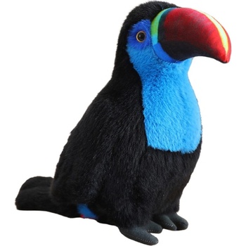 LEAN Toys Плюшена играчка Lean Toys - Тукан, 20 cm, син (13816)