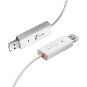 j5create JUC400 Wormhole Switch - Windows® & Mac®, White, 1.8 m