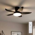 Brilagi - LED димируем таванен вентилатор LED/32W/230V Ø 95 см черен + дистанционно управление (BG3997)