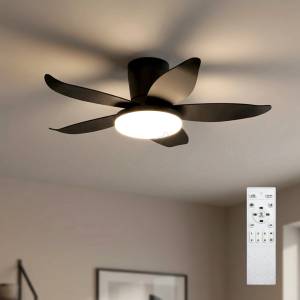 Brilagi - LED димируем таванен вентилатор LED/32W/230V Ø 95 см черен + дистанционно управление (BG3997)