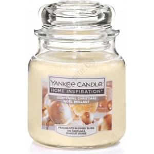 Yankee Candle - Ароматна свещ GLISTENING CHRISTMAS малка 104 гр 20-30 часа (YC0009)
