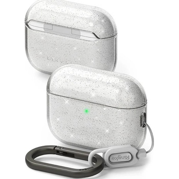 Ringke Твърд поликарбонатов кейс за Apple AirPods Pro 3 - Ringke Protection Air Glitter Hang Case (прозрачен) (KF2358542)