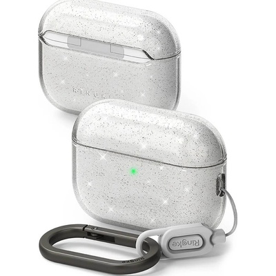 Ringke Твърд поликарбонатов кейс за Apple AirPods Pro 3 - Ringke Protection Air Glitter Hang Case (прозрачен) (KF2358542)