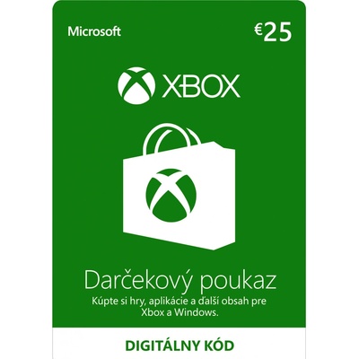 Microsoft Xbox predplatená karta 25 €