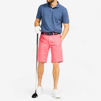 Inesis pánske golfové šortky MW500 ružové