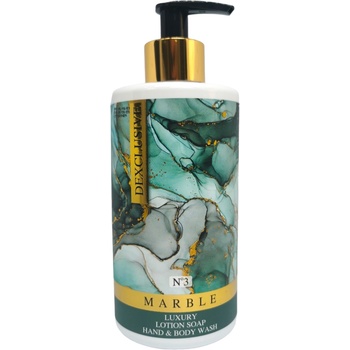 DEXCLUSIVE течен сапун за ръце и тяло, Парфюмен аромат, 400мл, Marble 3