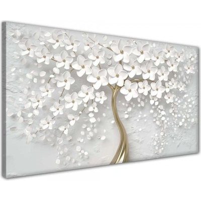 Divio Obraz na plátně zlatý strom, vzor 41387 Velikost: 60x120 cm