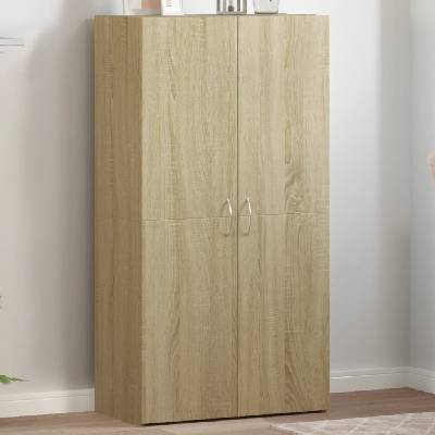 vidaXL Шкаф за документи, сонома дъб, 60x32x115 см, инженерно дърво (840774)