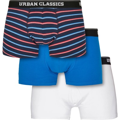Urban Classics Комплект от три чифта боксерки Urban Classics neon stripe aop+boxer blue+wht UB-TB3979-02957 - Многоцветен, размер L