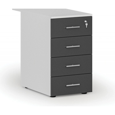 Primo White 4 zásuvky bílá + grafit – Zboží Dáma