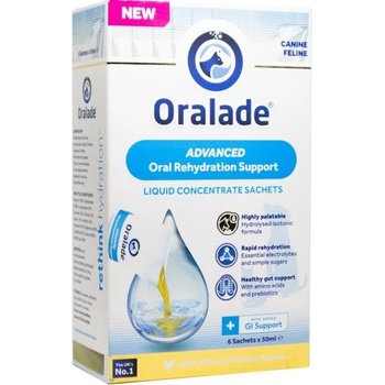 Oralade GI rehydratačný koncentrát pre psy a mačky 6x50ml