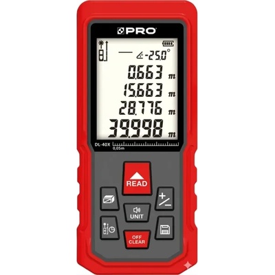 PRO Лазерна ролетка pro dl-40x/ 40 м (pro-dl075)
