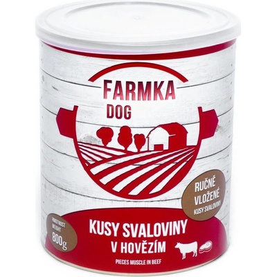 Sokol Falco Farmka Dog kusy svaloviny v hovädzom 800 g