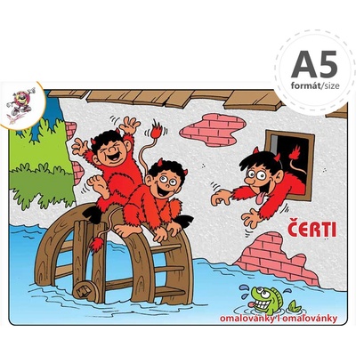 Omaľovánka A5 Čerti