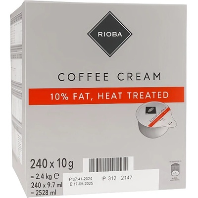 Rioba Smetana do kávy 240 x 10 g – Zboží Dáma