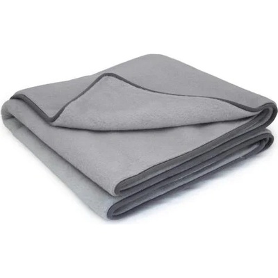 Francek Vlnená deka Cashmere style Silver dvojvrstvová 180x200