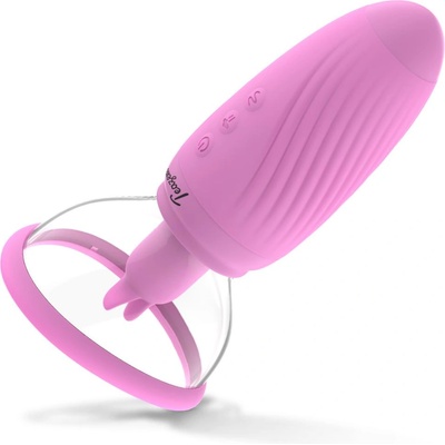 Teazers Suction Cup with Clitoris Vibrator Purple
