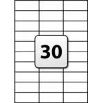 GENTLE УНИВЕРСАЛНИ ЕТИКЕТИ - 70, 0 mm x 29, 7 mm - 30 броя на лист - 100 листа - PN BR3489 - OUTLET - GENTLE (700 LABBR3489)