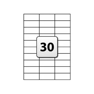 GENTLE УНИВЕРСАЛНИ ЕТИКЕТИ - 70, 0 mm x 29, 7 mm - 30 броя на лист - 100 листа - PN BR3489 - OUTLET - GENTLE (700 LABBR3489)