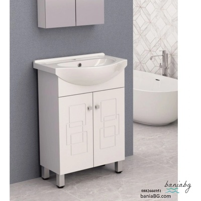 Inter Ceramic Долен стоящ pvc шкаф за баня icp 6040 new