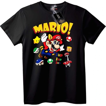 NOONEBRAND Тениска Mario Супер Сила - S, White