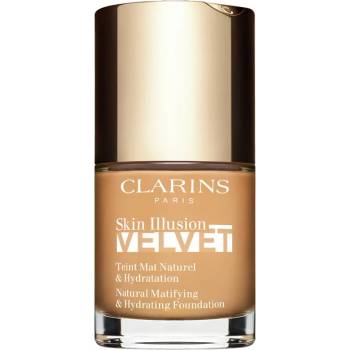 Clarins Skin Illusion Velvet течен фон дьо тен с матов завършек с подхранващ ефект цвят 112.3N 30ml