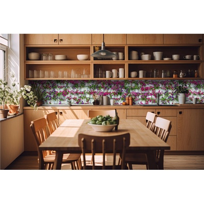 DIMEX ART Фототапет за кухня - цветя в кутии 420 x 60 см