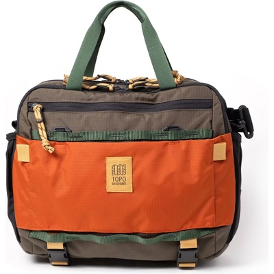 Topo Designs Чанта за рамо Topo designs Mountain Cross Bag 17 Shoulder bag - Woodland / Terracotta - размер 17 l (510-6690-0411)