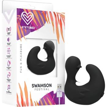 LATETOBED - вибратор пате за пръсти (черно)