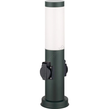 Brilagi -Външна лампа с 2 SCHUKO контакта. NOVA 1xE27/15W/230V 40 см IP44 антрацит (BG3942)