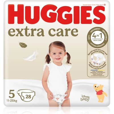 Huggies Extra Care Size 5 еднократни пелени 11-25 kg 28 бр