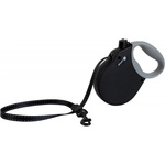 alcott Adventure retractable leashes - автоматичен повод с мека дръжка Адвенчър, ЧЕРЕН, размер S - дължина на повода 4, 8 м - подходящо за кучета до 20, 4 кг ADSBK