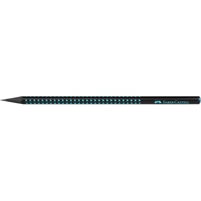 Faber-Castell Sparkle Midnight B триъгълен черен/океански син графитен молив FC118268 (FC118268)